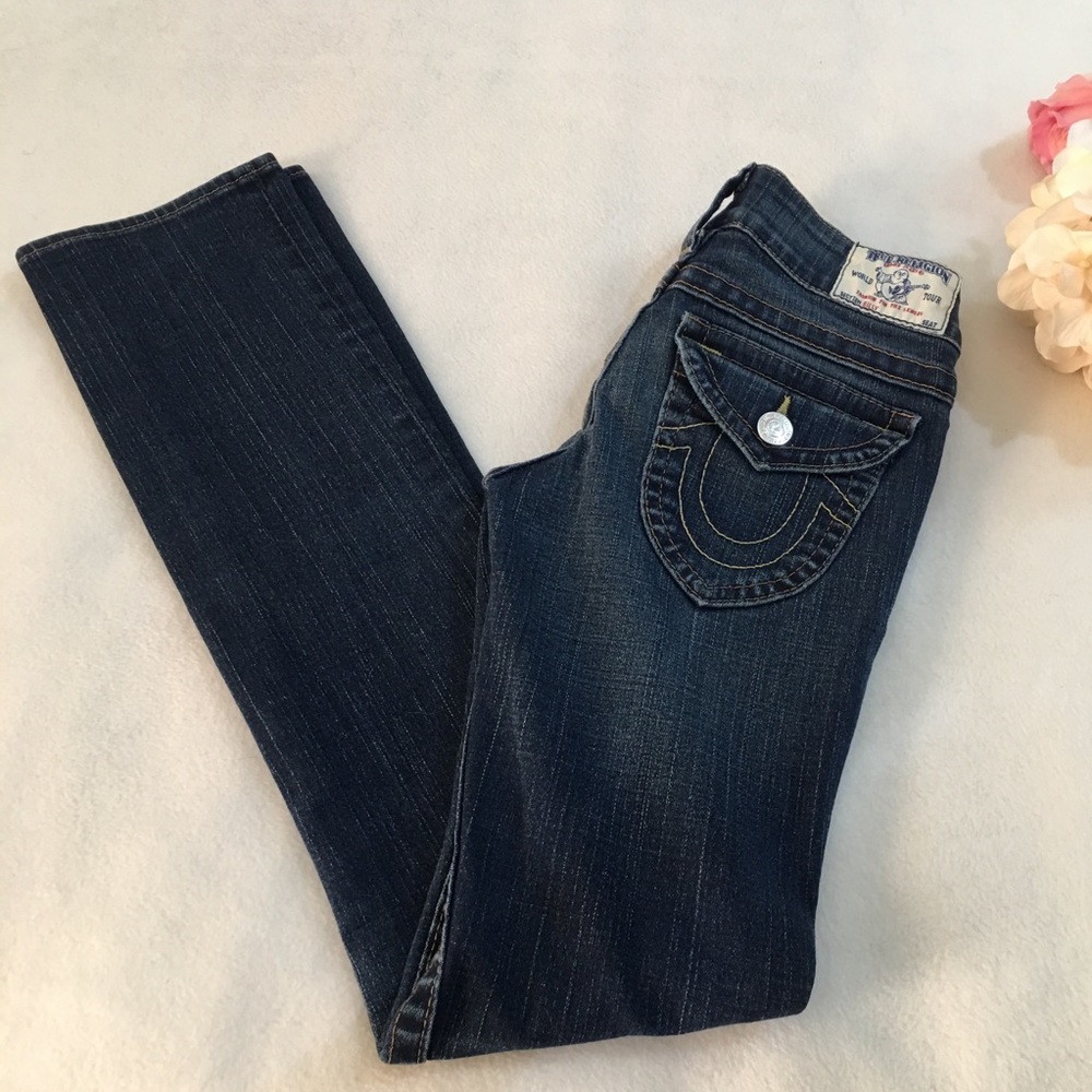 True Religion skinny straight jeans size 24